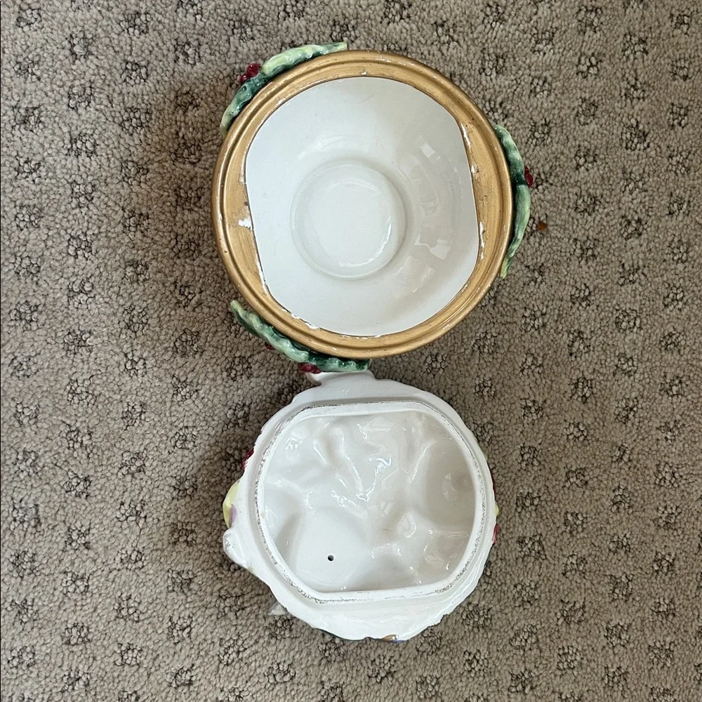 Fitz & Floyd Essentials Vintage Cat/Ornament Candy Dish